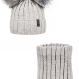 Dark Grey Hat & Snood Set | ANDER - CapuletKids