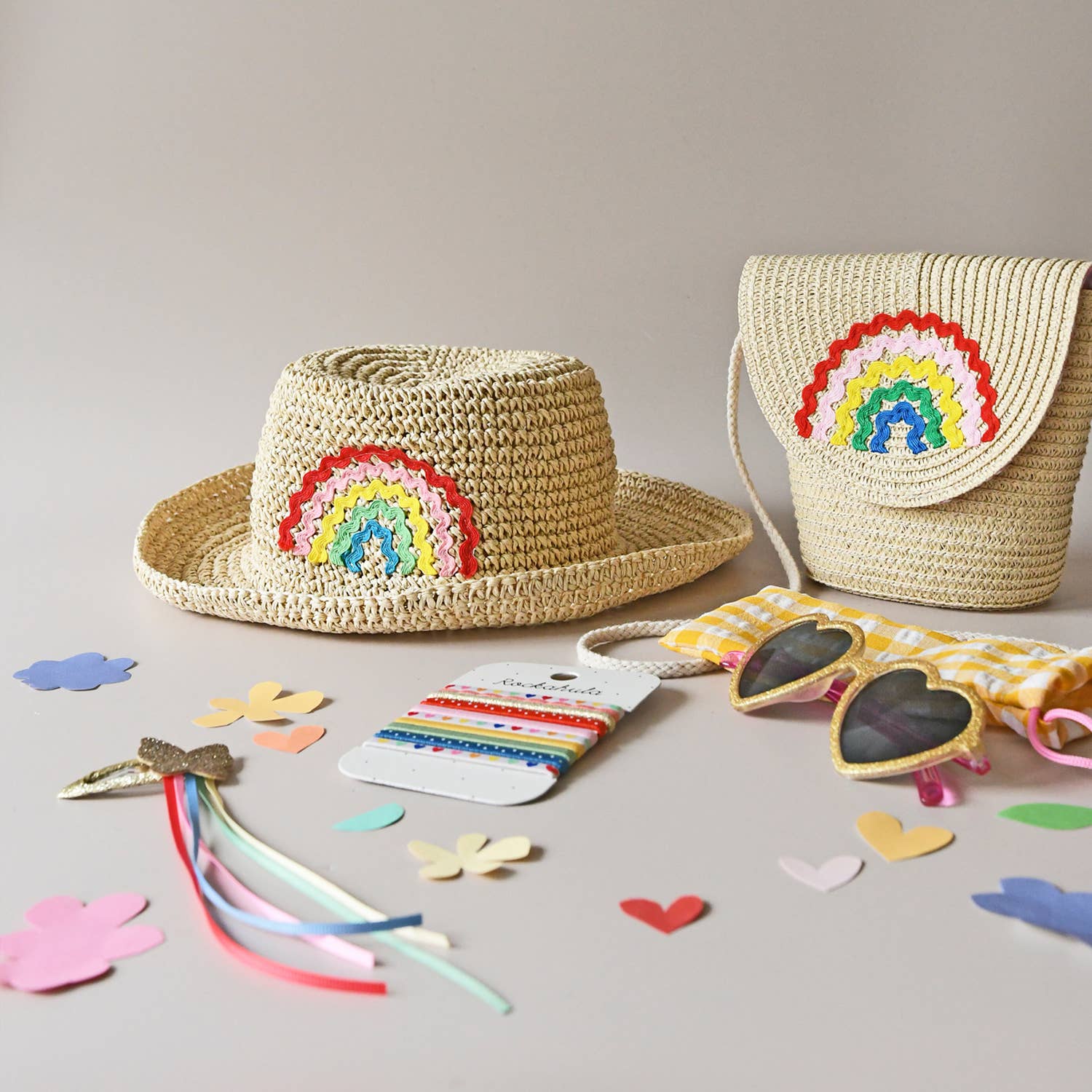 Ric Rac Rib Hat Ric Rac Rainbow Straw Bucket Hat 3-6 Years – CapuletKids