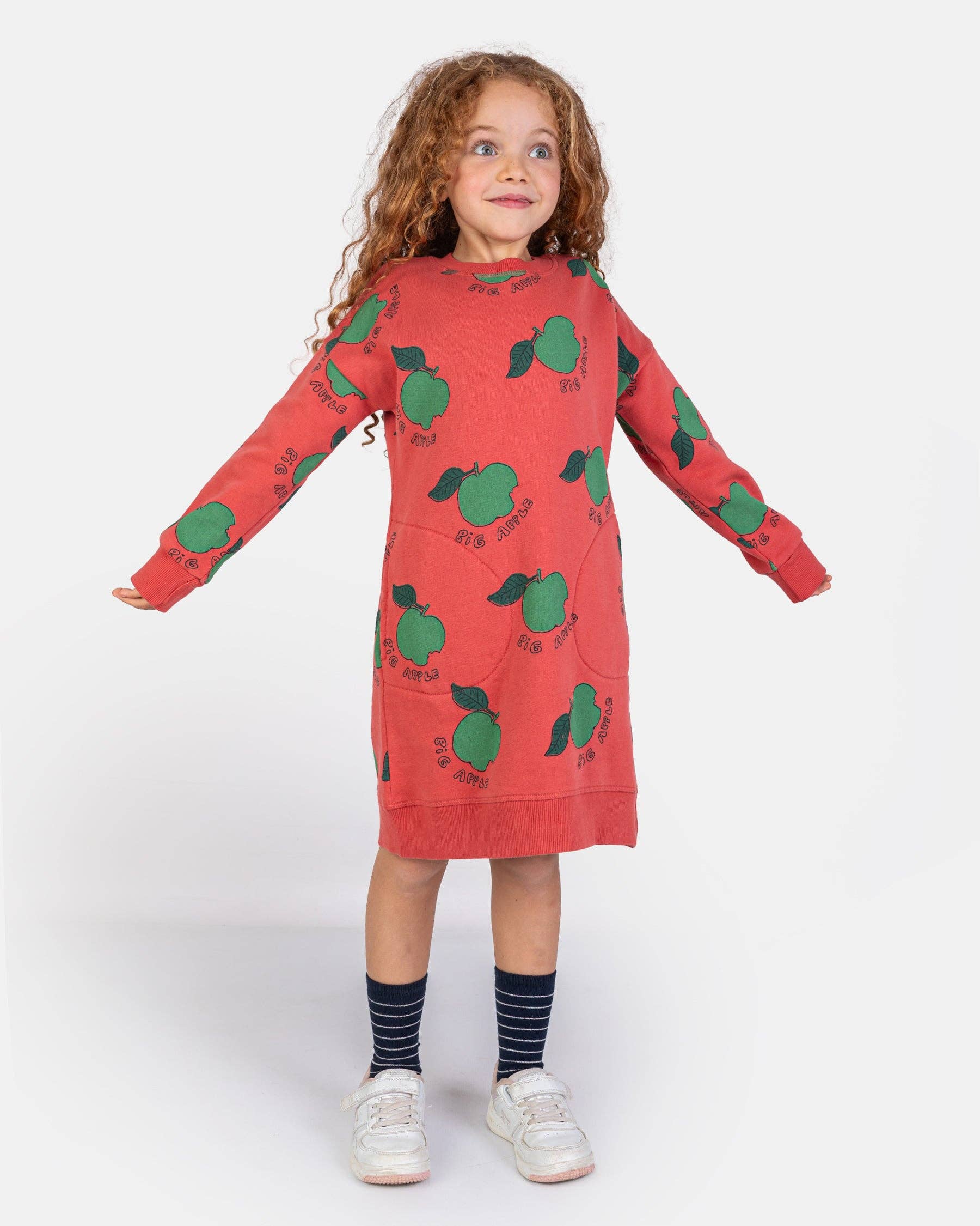 100% Cotton Long Sweatshirt / Dress "Big Apple" | NAADA - CapuletKids