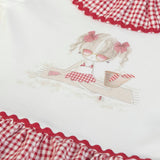 FS Baby Dress - White/red - CapuletKids