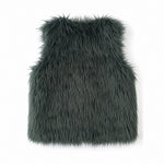 3 Pommes Faux Fur Gilet, back view