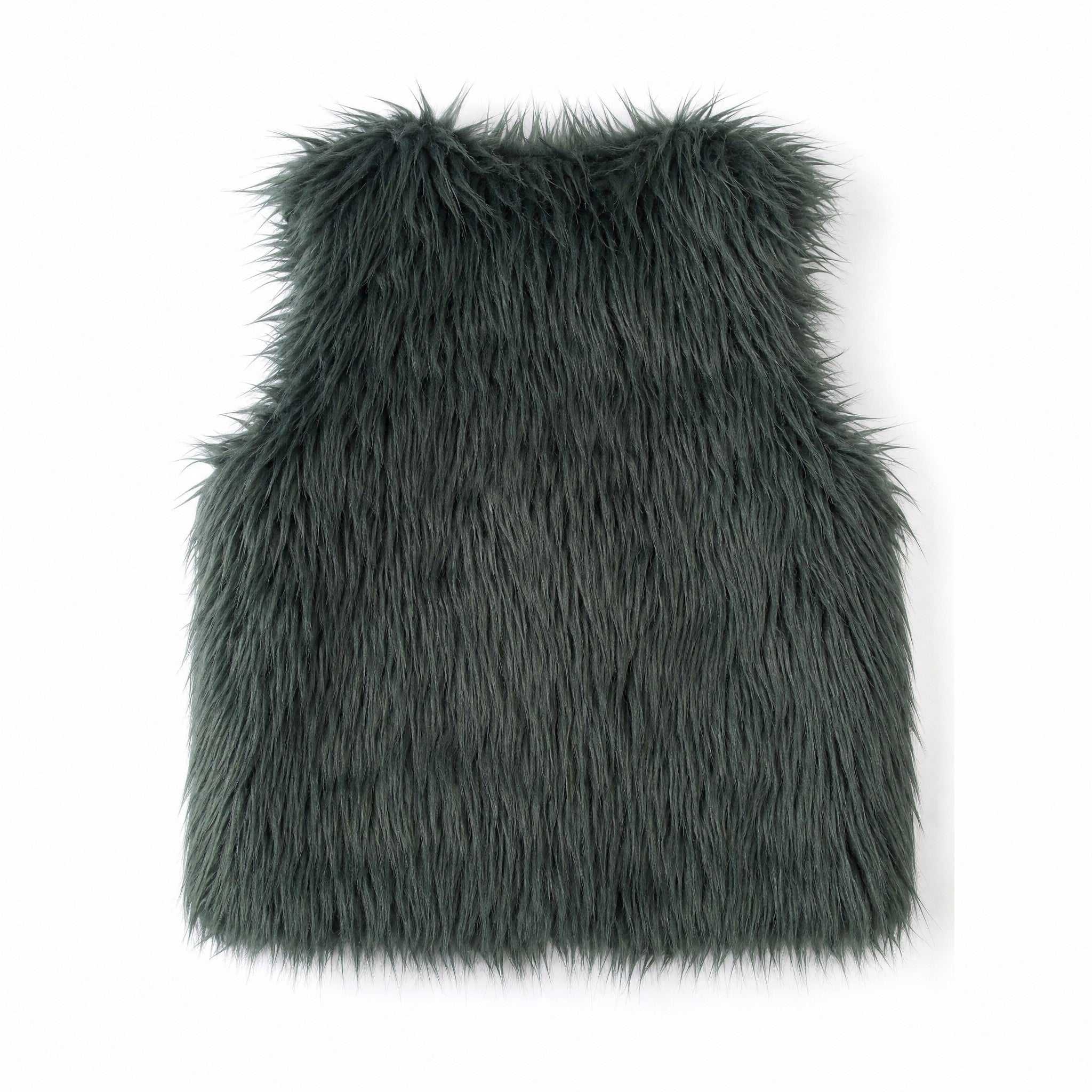 3 Pommes Faux Fur Gilet, back view