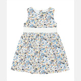 Petit Confection 100% Cotton Floral Bowtie Party Dress