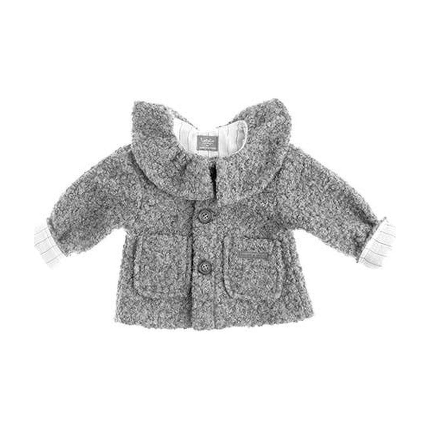 Tocoto Vintage Boucle Ruffle Collar Jacket