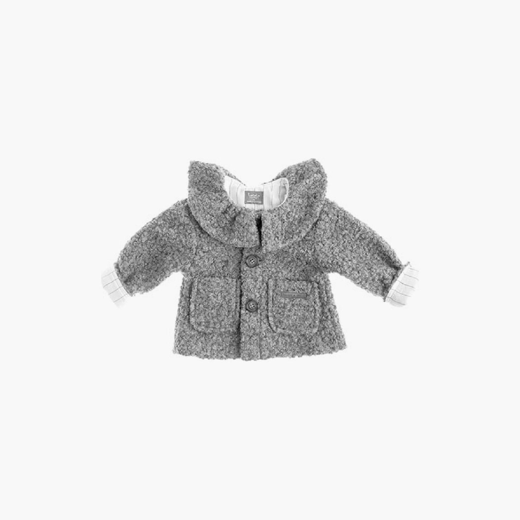 Tocoto Vintage Boucle Ruffle Collar Jacket