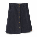 MarMar Copenhagen Heavy Cord Skirt Night, three quarter view