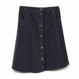 MarMar Copenhagen Heavy Cord Skirt Night, three quarter view