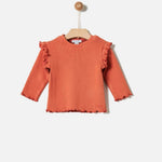 Ribbed Frilled Long Sleeve & Leggings Set | YELLO-OH - CapuletKids