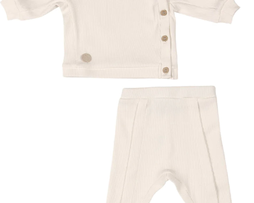 Ribbed Cotton Leggings & Longsleeve Set | BEBE SWEENY