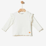 Ribbed Frilled Long Sleeve & Leggings Set | YELLO-OH - CapuletKids