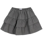 Poet Ruffle Skirt, Long Version, Washed Grey | REPOSE AMS