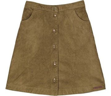Sabbie Corduroy Skirt, Seaweed | MARMAR COPENHAGEN