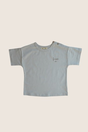 La Belle Vie Cotton Tee, Grey | ELI & NEV