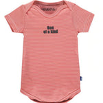 Imps & Elfs One-of-the-Kind Pink Striped Organic Onesie Bodysuit for Mini Girls 0M - 6M