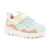 Shoo pom Kids Hook-and-Loop Sneakers - Sage Multipastel