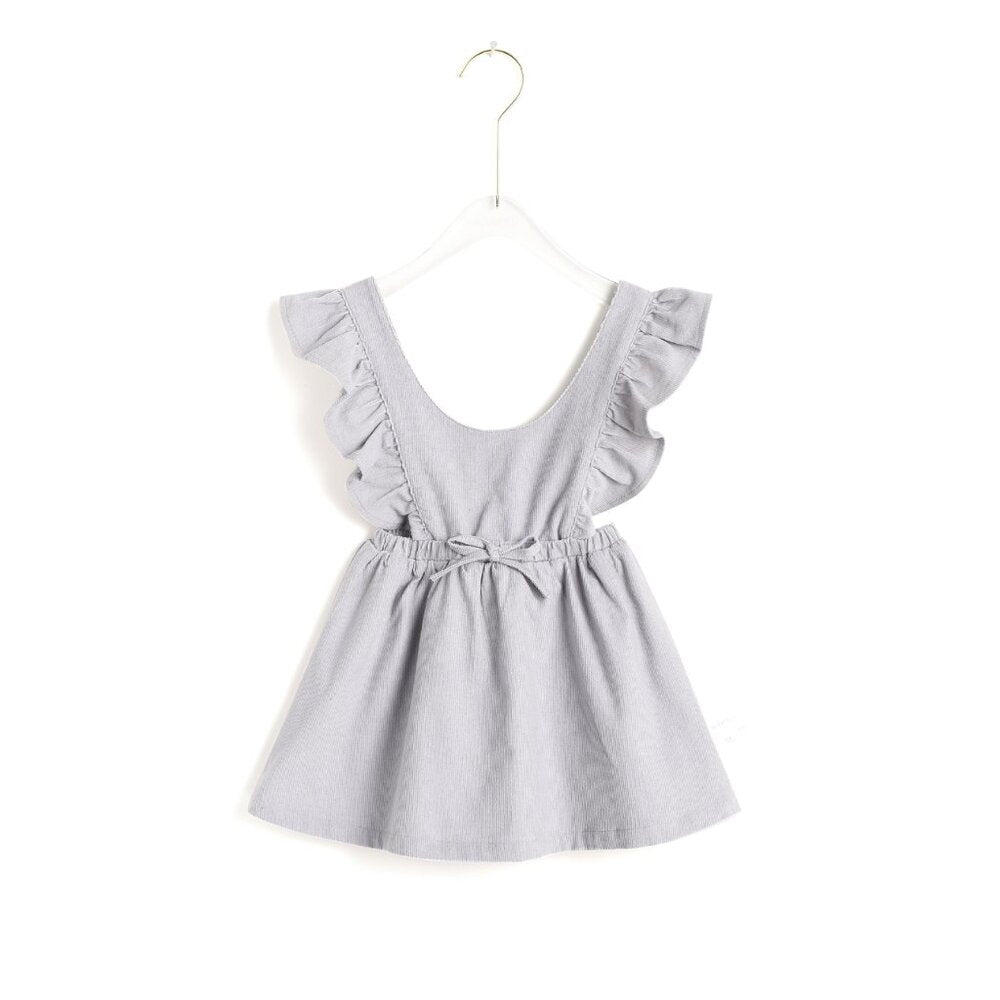 Aimama Corduroy Overall Dress Grey