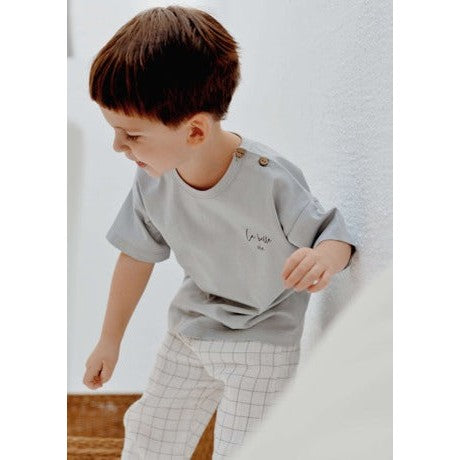 Eli & Nev La Belle Vie Cotton Tee, Grey