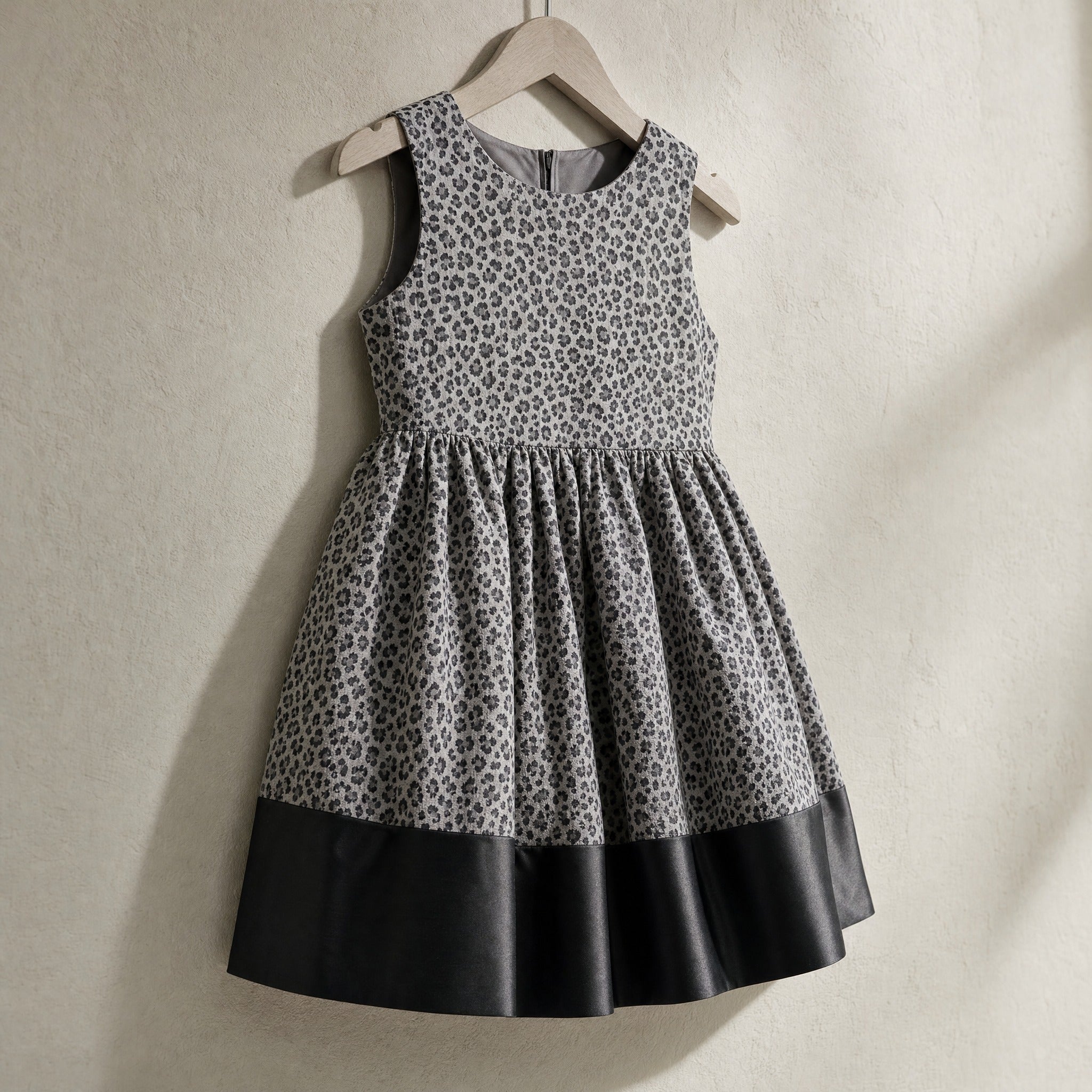 Leopard Print Flared Dress, St. Macul | TWINSET (studio render 1)