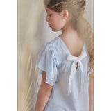Dadati Light Blue Bambula Girl's Dress