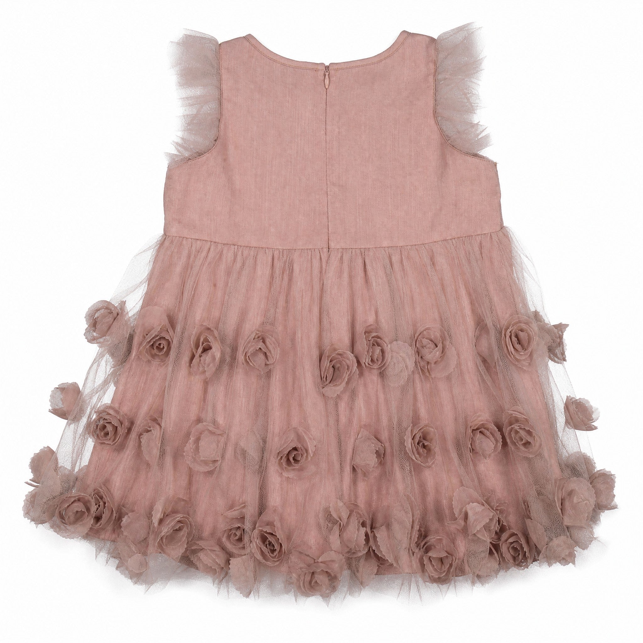 MarMar Dinne Ballerina Flower Dress Dusty Mauve, back view