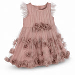 MarMar Dinne Ballerina Flower Dress Dusty Mauve, three quarter view