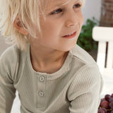 Modal Rib Tee Short Sleeve, White Sage | MARMAR COPENHAGEN