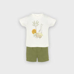 Minhon Safari Cotton Top and Shorts Set