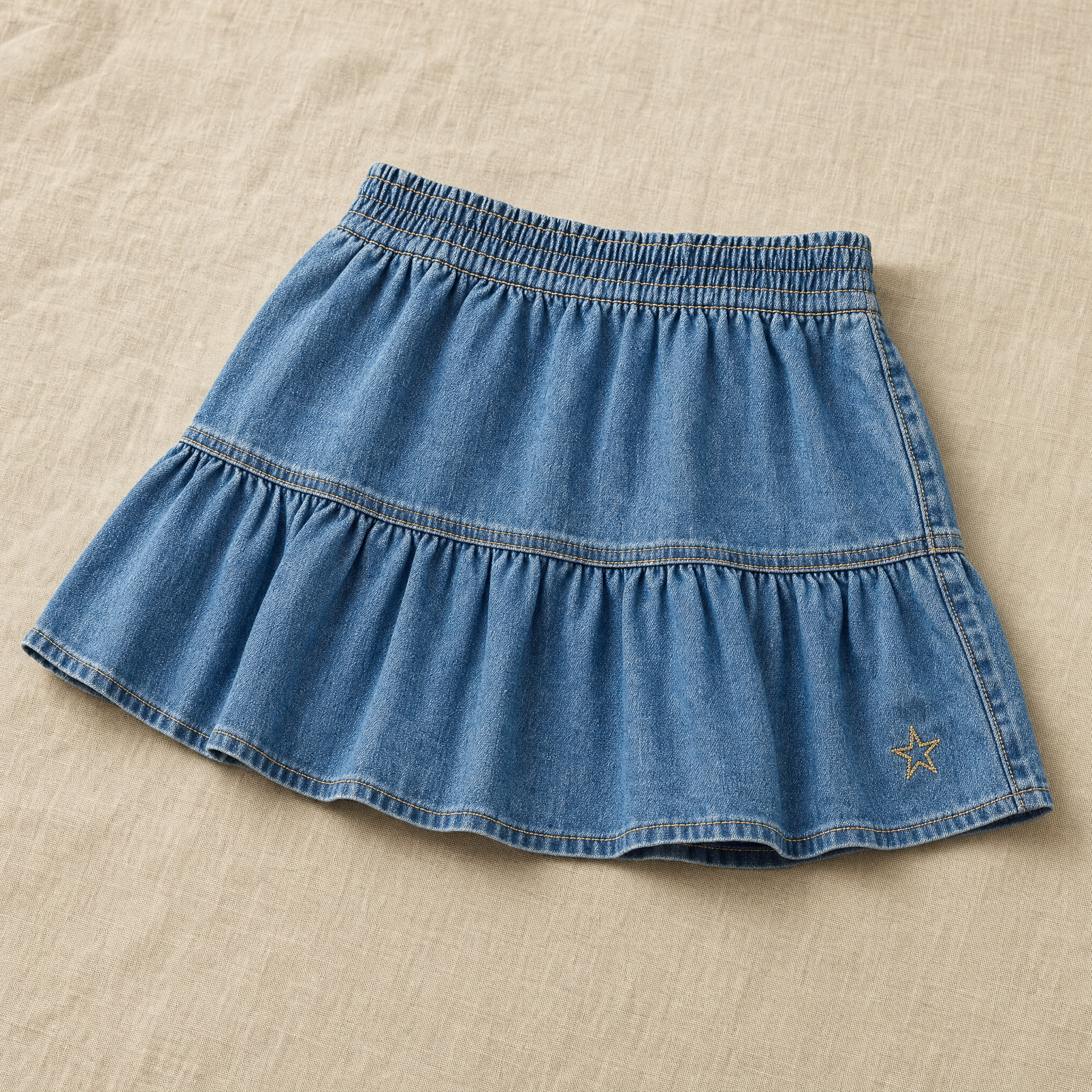Mini Denim Skirt, Blue | TOCOTO VINTAGE (studio render 0)