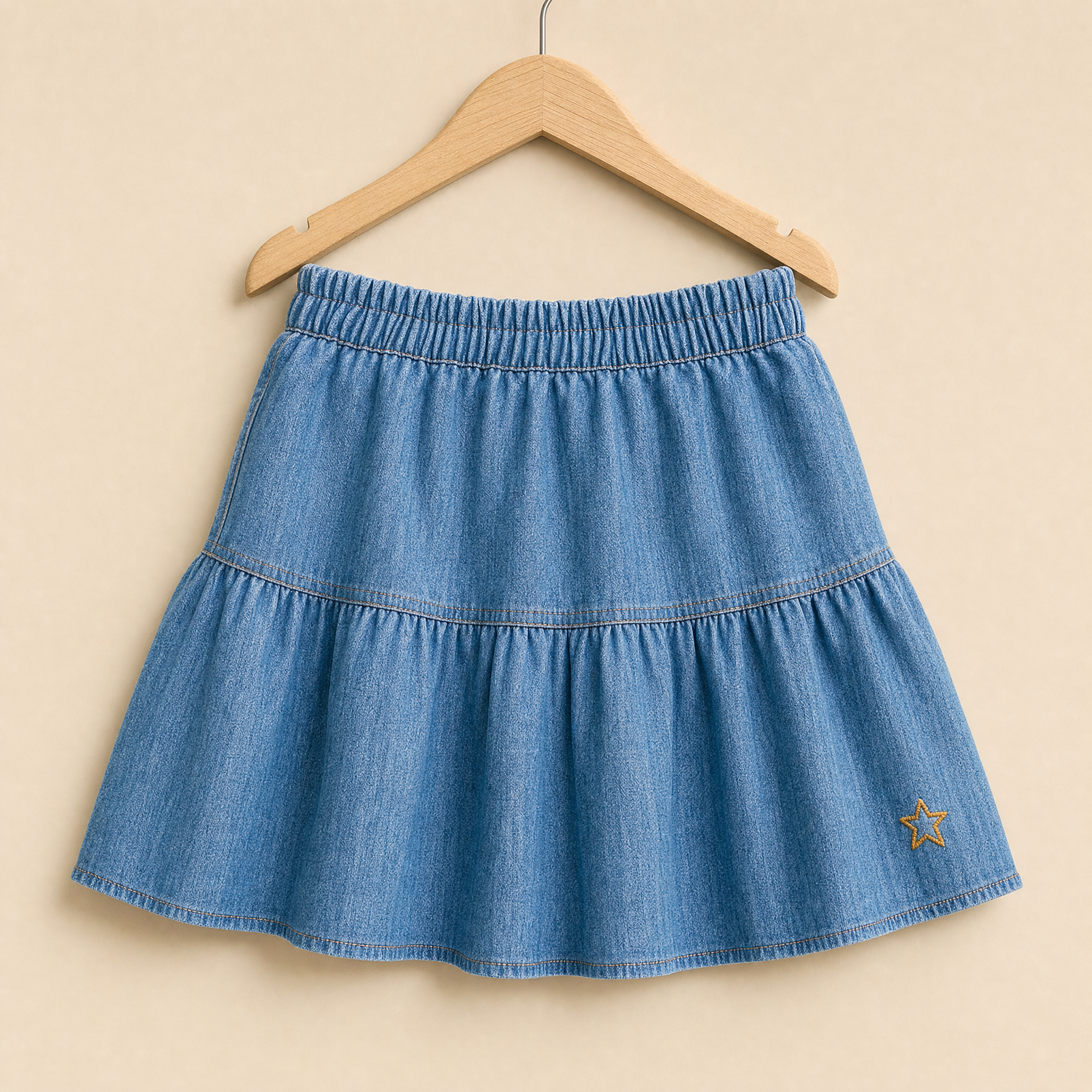 Mini Denim Skirt, Blue | TOCOTO VINTAGE (studio render 1)