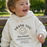 Tocoto Vintage Plush Baby Hoodie Off White