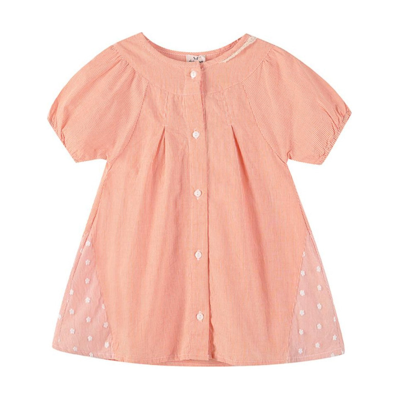 Aimama Orange & White Striped Dress