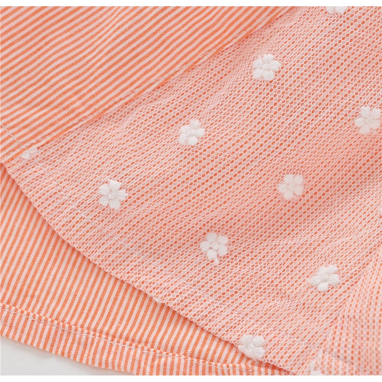 Aimama Orange & White Striped Dress