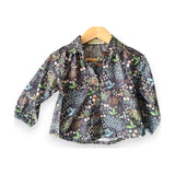 Aimama Brown Floral Print Blouse
