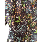 Aimama Brown Floral Print Blouse