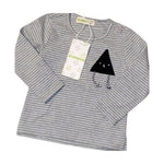 Aimama Grey & White Striped Longsleeve