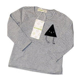 Aimama Grey & White Striped Longsleeve