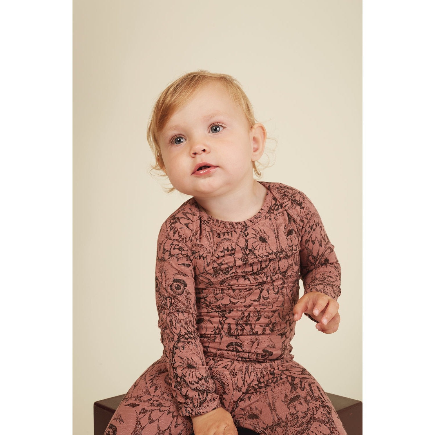 Soft Gallery Owl Print Bodysuit