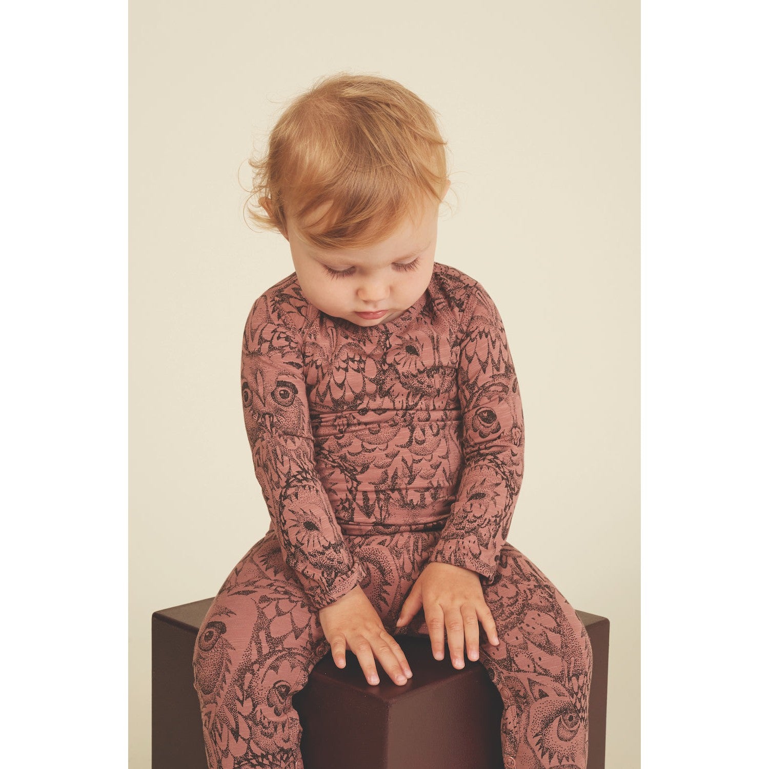 Soft Gallery Owl Print Bodysuit