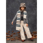 Tocoto Vintage Palazzo Corduroy Trousers, Off White, 4Y