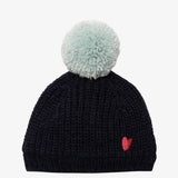 Baby girls' navy blue beanie