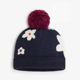 Baby girls' navy blue beanie