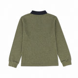 Colmar Pique Knit Polo, Khaki, back view