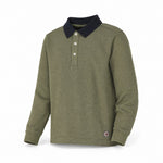 Colmar Pique Knit Polo, Khaki, three quarter view