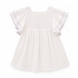 Dadati Plumeti Blouse with Contrast Trim, back view
