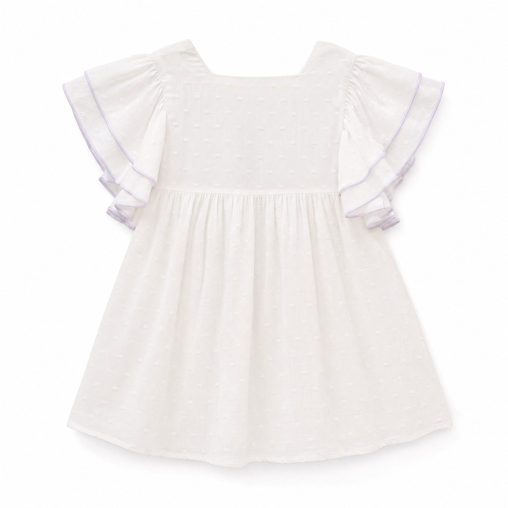 Dadati Plumeti Blouse with Contrast Trim, back view