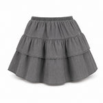 Repose AMS Poet Long Ruffle Skirt, Washed Grey, three quarter view