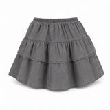 Repose AMS Poet Long Ruffle Skirt, Washed Grey, three quarter view