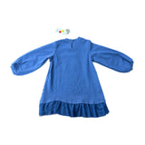 Dadati Fleece Dress Tulle Hem Navy