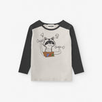 NAADA Raccoon Print Long-Sleeve T-Shirt