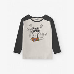 NAADA Raccoon Print Long-Sleeve T-Shirt